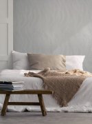 Vliesová tapeta jednobarevná bílé vlnky 0,53 x 10,05 m / Tapety na zeď Mona 82476 Marburg