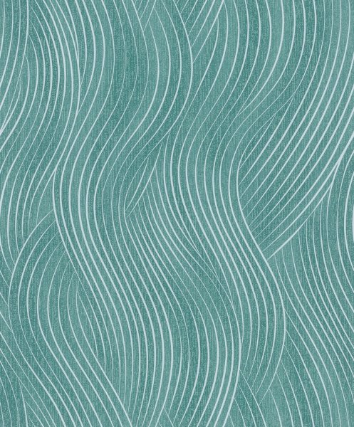 Vliesová tapeta zelené vlnky 0,53 x 10,05 m / Tapety na zeď Mona 82478 Marburg