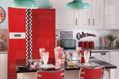 Červená lesklá samolepicí fólie - omyvatelná samolepicí tapeta v šířce 45 cm, cena za 1 běžný metr - značková samolepicí fólie D-C-FIX