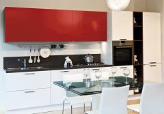 Červená lesklá samolepicí fólie - omyvatelná samolepicí tapeta v šířce 45 cm, cena za 1 běžný metr - značková samolepicí fólie D-C-FIX