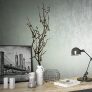 Vliesová tapeta betonová stěrka mintová 0,53 x 10,05 m / Tapety na zeď City Romance 34273 Marburg