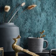 Vliesová tapeta betonová stěrka modrá 0,53 x 10,05 m / Tapety na zeď City Romance 34278 Marburg