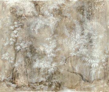 Vliesová fototapeta béžová, květinový vzor 3,18 x 2,70 m / Vliesový tapetový panel 35095 City Romance