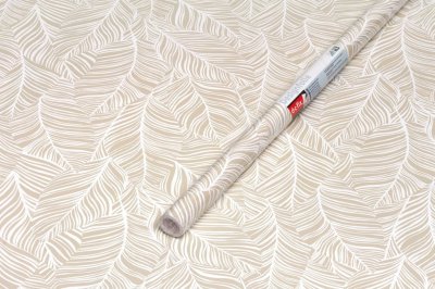 Samolepicí fólie béžové listy, 45 cm x 2 m, kusovka 3460709 / samolepicí tapeta Blado 346-0709 d-c-fix
