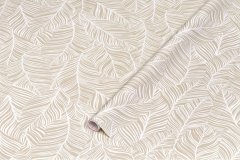 Samolepicí tapeta kusovka - béžové listy - Blado v šířce 45 cm a délce 2 m - značkové samolepící fólie d-c-fix