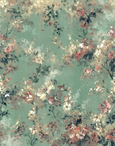 Vliesová fototapeta béžová, květinový vzor 2,12 x 2,70 m / Vliesový tapetový panel 35096 City Romance