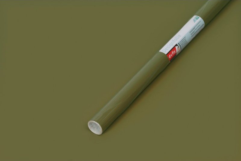 Samolepicí fólie olivová matná zelerná 67,5 cm x 2 m 3468236 / samolepicí tapeta UNI Olive green 346-8236 d-c-fix