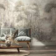 Vliesová fototapeta béžová, stromy 3,18 x 2,70 m / Vliesový tapetový panel 35098 City Romance