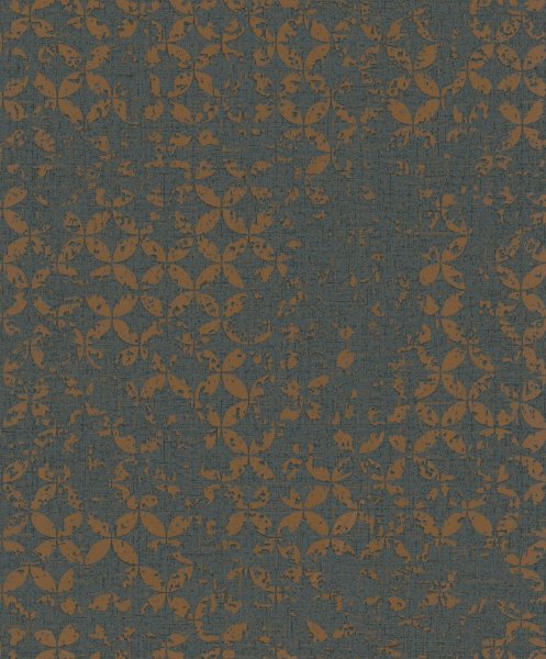 Vliesová tapeta retro, grafická, bronzová, černá 0,53 x 10,05 m / Tapety na zeď City Romance 35119 Marburg