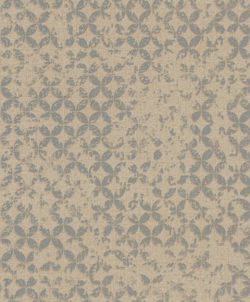 Vliesová tapeta retro, grafická, oranžová, stříbrná 0,53 x 10,05 m / Tapety na zeď City Romance 35120 Marburg