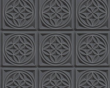 Vliesová tapeta 3D 32980-1 černá grafická / Tapety na zeď 329801 Simply Decor (0,53 x 10,05 m) A.S.Création