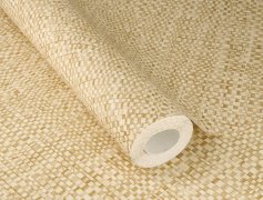 Vliesová tapeta béžová, vzor juta (0,53 x 10,05 m) / Vliesové tapety na zeď Farm Living 709438 Rasch