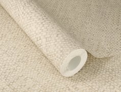 Vliesová tapeta béžová, vzor juta (0,53 x 10,05 m) / Vliesové tapety na zeď Farm Living 709445 Rasch