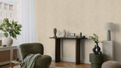 Vliesová tapeta béžová, vzor juta (0,53 x 10,05 m) / Vliesové tapety na zeď Farm Living 709445 Rasch