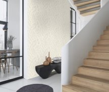 Vliesová tapeta šedé listy (0,53 x 10,05 m) / Vliesové tapety na zeď Farm Living 709537 Rasch