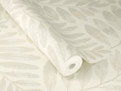 Vliesová tapeta šedé listy (0,53 x 10,05 m) / Vliesové tapety na zeď Farm Living 709537 Rasch