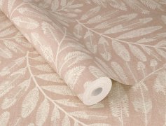 Vliesová tapeta růžová, listy (0,53 x 10,05 m) / Vliesové tapety na zeď Farm Living 709544 Rasch