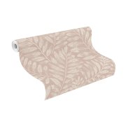 Vliesová tapeta růžová, listy (0,53 x 10,05 m) / Vliesové tapety na zeď Farm Living 709544 Rasch