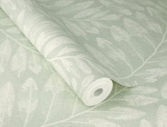 Vliesová tapeta zelená, listy (0,53 x 10,05 m) / Vliesové tapety na zeď Farm Living 709551 Rasch