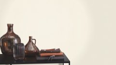 Vliesová tapeta krémová, drobný textilní vzor (0,53 x 10,05 m) / Vliesové tapety na zeď Farm Living 709650 Rasch