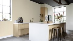 Vliesová tapeta béžová, drobný textilní vzor (0,53 x 10,05 m) / Vliesové tapety na zeď Farm Living 709698 Rasch