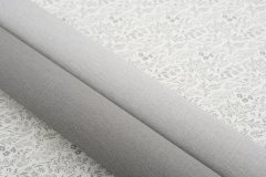 Vliesová tapeta šedá, drobný textilní vzor (0,53 x 10,05 m) / Vliesové tapety na zeď Farm Living 709742 Rasch