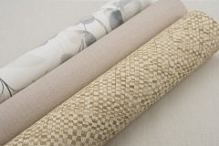 Vliesová tapeta hnědá, drobný textilní vzor (0,53 x 10,05 m) / Vliesové tapety na zeď Farm Living 709773 Rasch