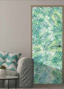 Designová samolepicí fólie zelené listy v rozměru 90 cm x 260 cm, extra pevná renovační fólie - Premium samolepicí tapeta Venilia