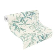 Vliesová tapeta zelené listy (0,53 x 10,05 m) / Vliesové tapety na zeď Liverna 417340 Rasch