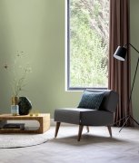 Vliesová tapeta zelená, lněná textura (0,53 x 10,05 m) / Vliesové tapety na zeď Liverna 423938 Rasch