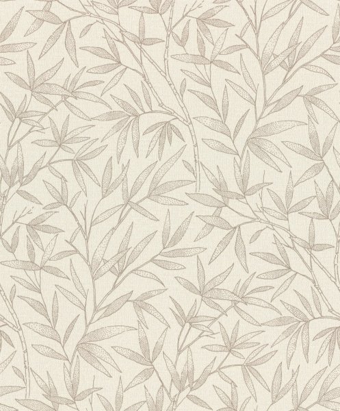 Vliesová tapeta hnědé listy, rostlinný vzor (0,53 x 10,05 m) / Vliesové tapety na zeď Liverna 554816 Rasch