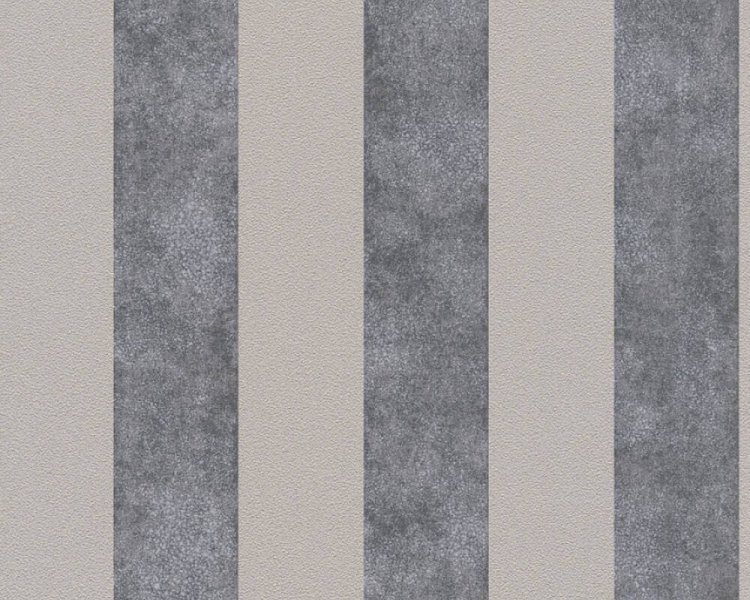 Vliesová tapeta Pruhy, barva béžová, šedá, černá, taupe 372711 / Tapety na zeď 37271-1 Trendwall (0,53 x 10,05 m) A.S.Création