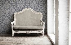 Zámecká tapeta, barokní styl - vliesová tapeta do bytu béžová, šedá, taupe, metalická z kolekce Trendwall