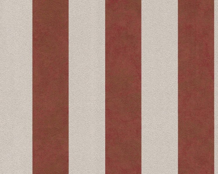 Vliesová tapeta Pruhy, barva béžová, červená, metalická 372715 / Tapety na zeď 37271-5 Trendwall (0,53 x 10,05 m) A.S.Création