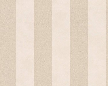 Vliesová tapeta Pruhy, barva béžová, krémová, metalická 372713 / Tapety na zeď 37271-3 Trendwall (0,53 x 10,05 m) A.S.Création