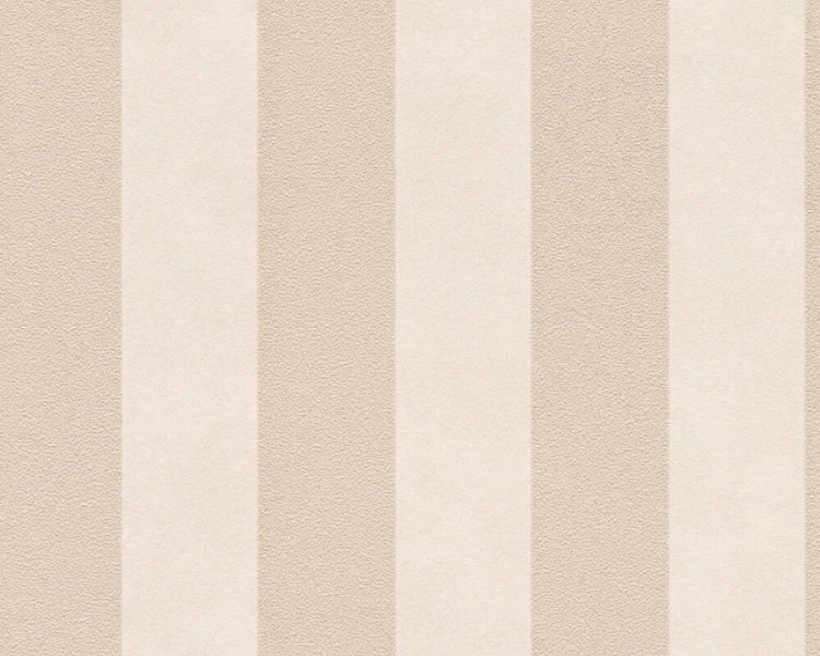 Vliesová tapeta Pruhy, barva béžová, krémová, metalická 372713 / Tapety na zeď 37271-3 Trendwall (0,53 x 10,05 m) A.S.Création