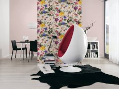 Grafická vliesová tapeta do bytu UNI růžová z kolekce Trendwall