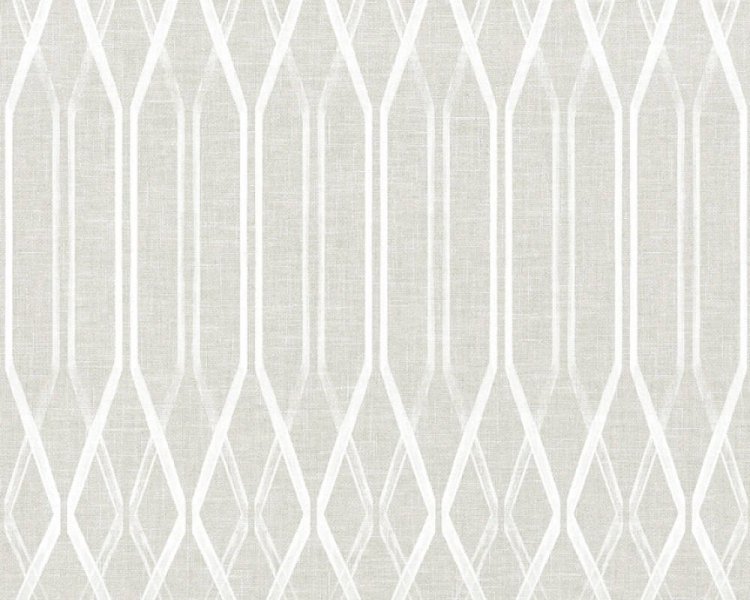 Vliesová tapeta 36632-1 geometrická šedá, bílá / Vliesové tapety na zeď 366321 Linen Style (0,53 x 10,05 m) A.S.Création