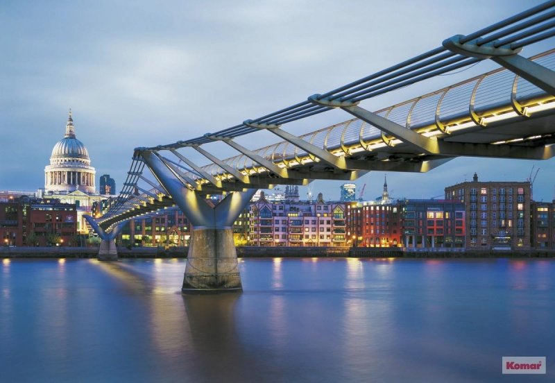 Fototapeta na zeď 8-dílná Millenium Bridge 8-924 / Fototapety Komar (368 x 254 cm)