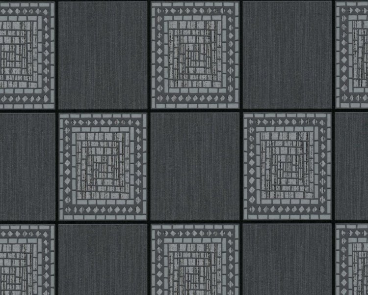 Vinylová tapeta 9348-92 geometrická černá s glitry / Vinylové tapety 934892 Il Decoro (0,53 x 10,05 m) A.S.Création