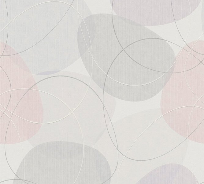 Grafická vliesová tapeta geometrický vzor, pastelové barvy 661-04 / Tapety na zeď Balade 376054 (0,53 x 10,05 m) Dekens