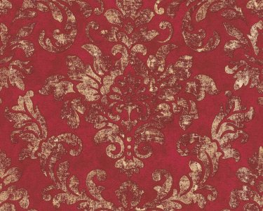 Vliesová tapeta barokní styl, červená, zlatá, metalická 374131 / Tapety na zeď 37413-1 New Studio 2.0 (0,53 x 10,05 m) A.S.Création