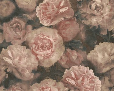Vliesová tapeta Květy, květiny - barva růžová, červená, černá 374022 / Tapety na zeď 37402-2 New Studio 2.0 (0,53 x 10,05 m) A.S.Création