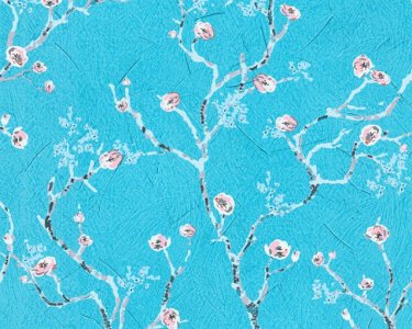 Vliesová tapeta větve,  květy modrá 387393 / Tapety na zeď 38739-3 PintWalls (0,53 x 10,05 m) A.S.Création