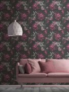 Vliesová tapeta šedá, růžovo-fialová, růže 385094 / Tapety na zeď 38509-4 PintWalls (0,53 x 10,05 m) A.S.Création