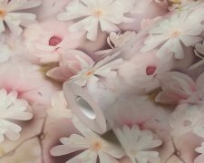 Vliesová tapeta růžové a fialové květy 387222 / Tapety na zeď 38722-2 PintWalls (0,53 x 10,05 m) A.S.Création