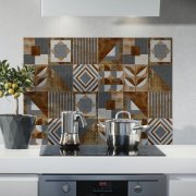 Vintage pískové vícebarevné kachličky, dlaždice - moderní dekorace za sporák i kuchyňskou linku - kuchyňský panel Sand Tiles 67278 od Crearreda