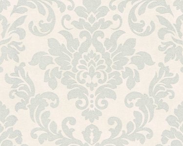 Vliesová tapeta šedá, bílá, metalická - zámecká, barokní styl 372702 / Tapety na zeď 37270-2 Trendwall (0,53 x 10,05 m) A.S.Création