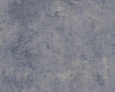 Vliesová tapeta 374255 UNI - modrá, zlatá, šedá, metalická / Tapety na zeď 37425-5 New Walls (0,53 x 10,05 m) A.S.Création