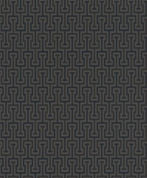 Luxusní vliesová tapeta 525359 geometrická, černá, šedá / Vliesové tapety na zeď Vanity Fair (0,53 x 10,05 m) Rasch